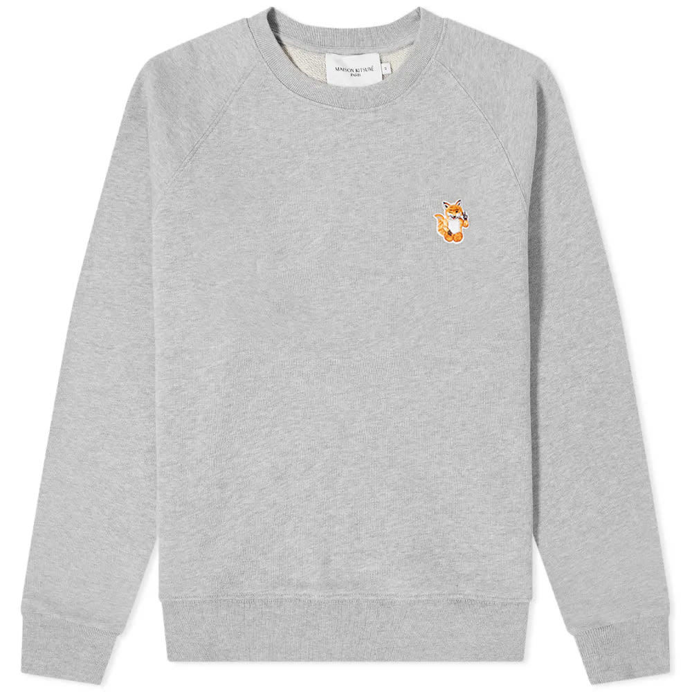 Maison Kitsuné All Right Fox Patch Vintage Crew Sweat Maison Kitsune