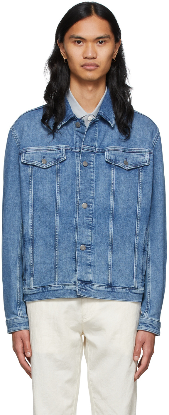 Boss Blue Faded Denim Jacket BOSS