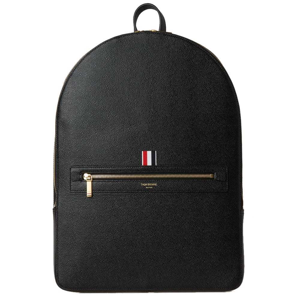 Thom Browne Leather Backpack Black Thom Browne