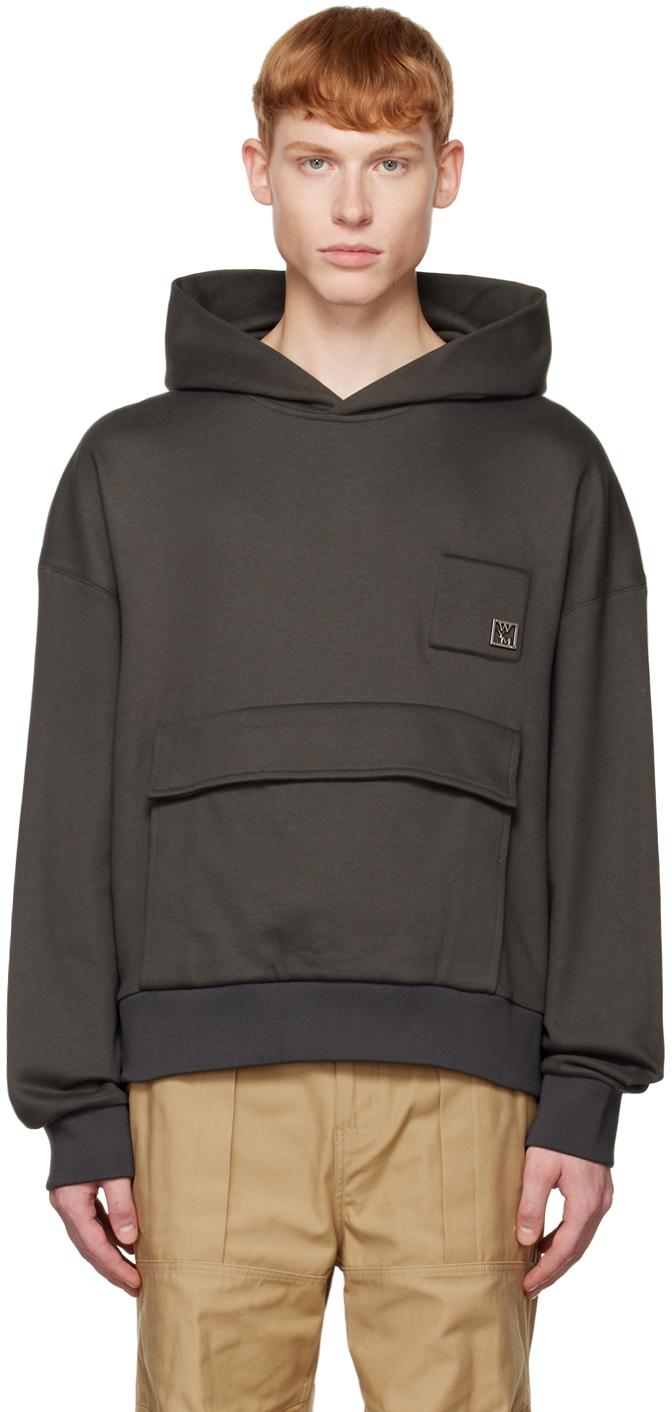 Wooyoungmi Gray Big Pocket Hoodie Wooyoungmi