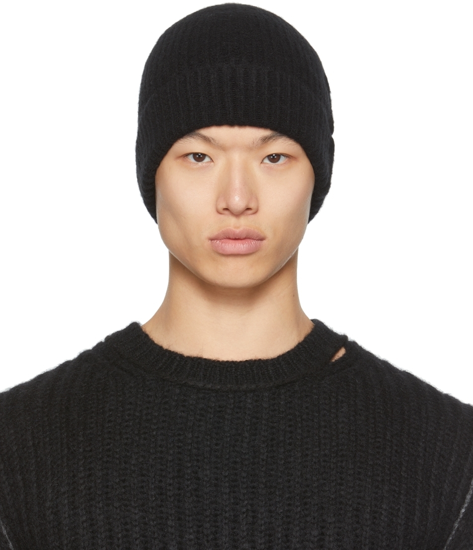 Isabel Benenato Ribbed Yak Beanie 