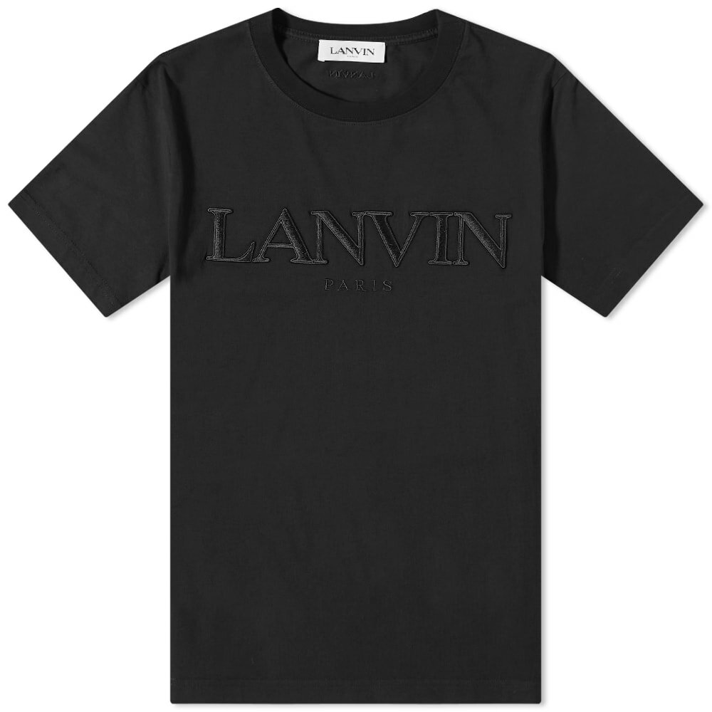 Lanvin Men's Logo T-Shirt in Black Lanvin