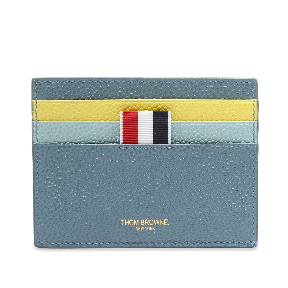 Thom Browne Men's Funmix Card Holder in Medium Blue Thom Browne