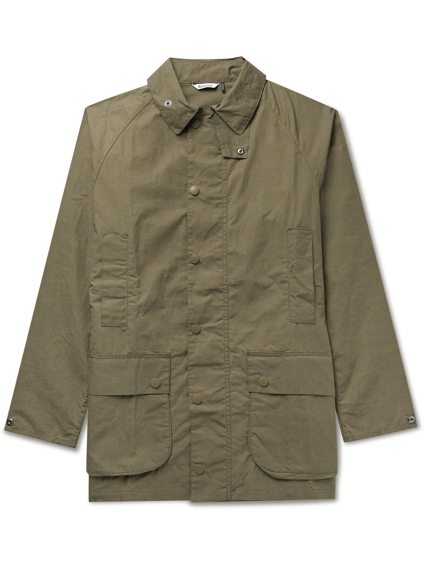 BARBOUR WHITE LABEL - Beaufort Slim-Fit Waxed-Cotton Jacket - Green ...