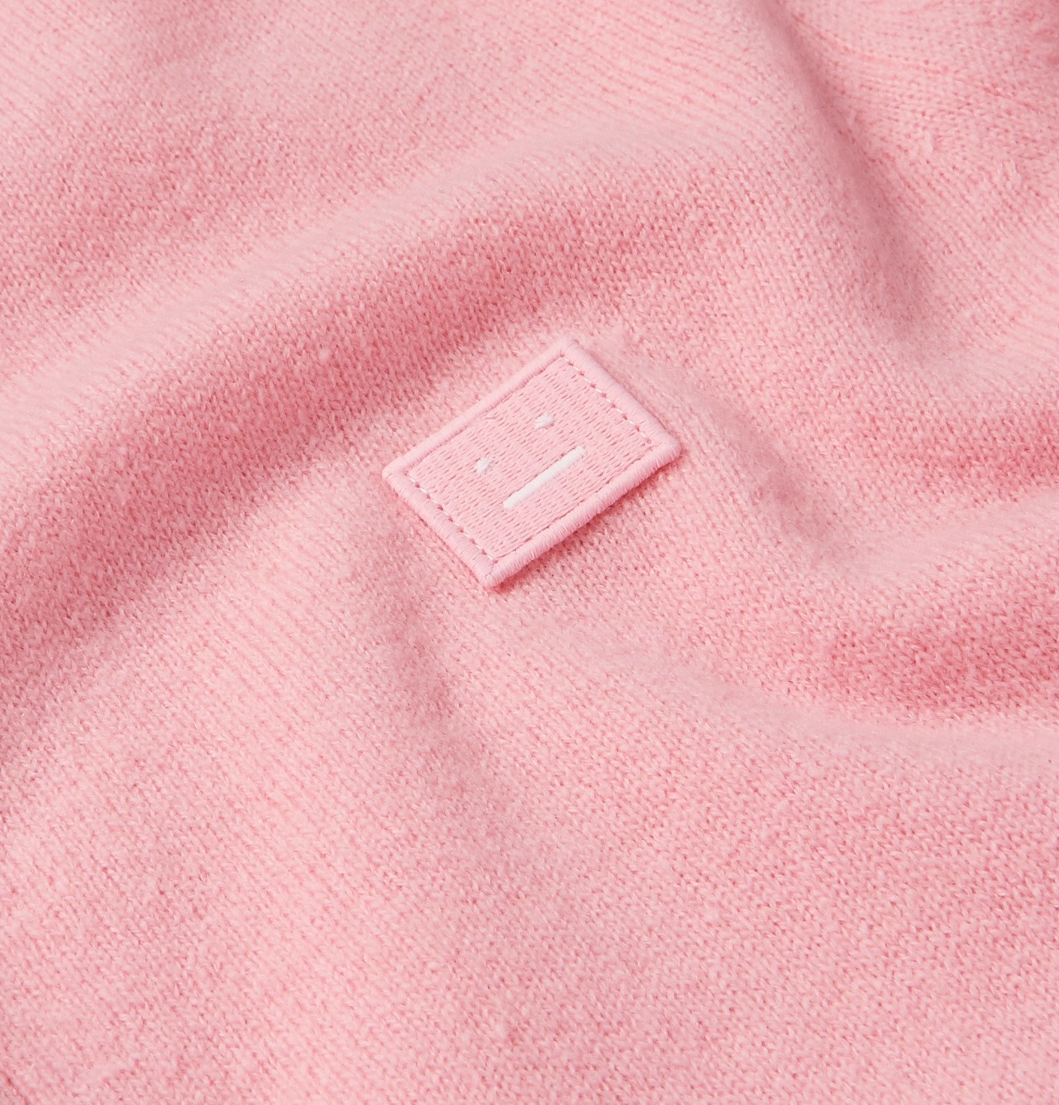 Acne Studios - Keve Logo-Appliquéd Wool Cardigan - Pink Acne Studios