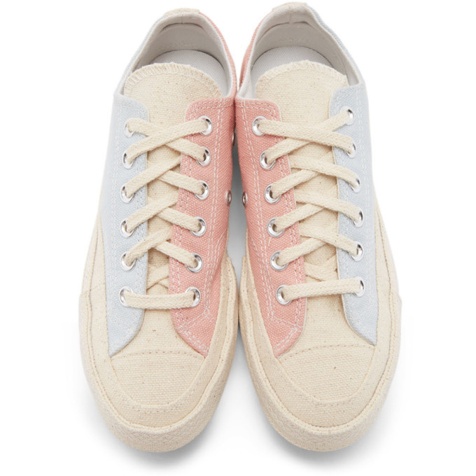 Converse Pink and Blue Renew Cotton Chuck 70 Ox Sneakers Converse