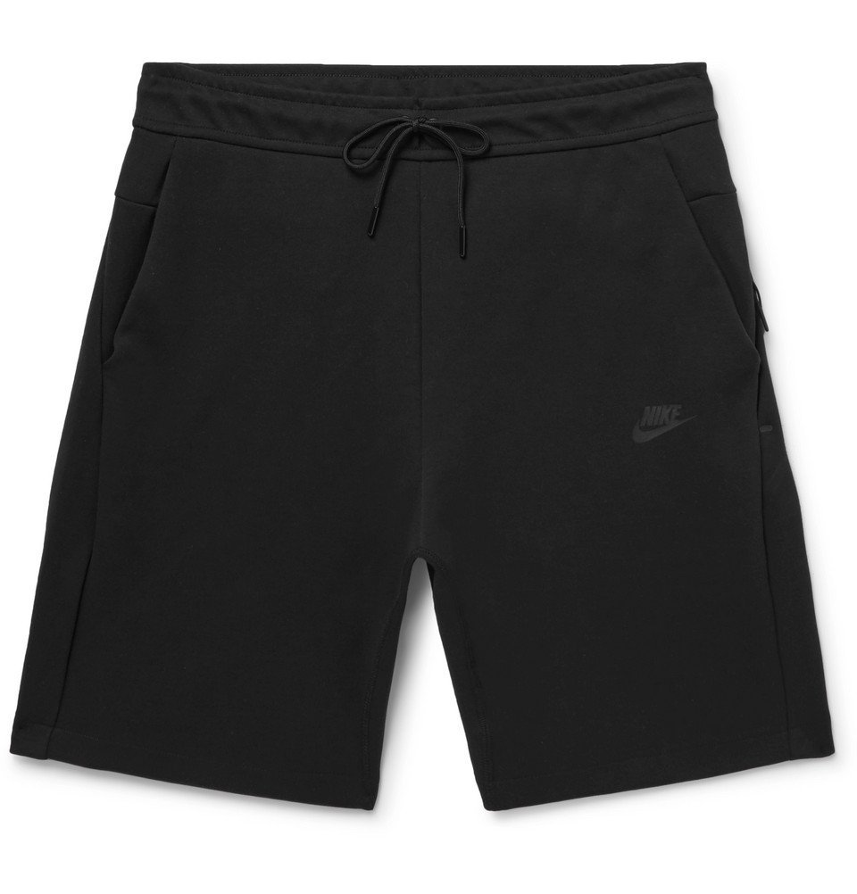 Nike - Cotton-Blend Tech Fleece Shorts - Men - Black Nike