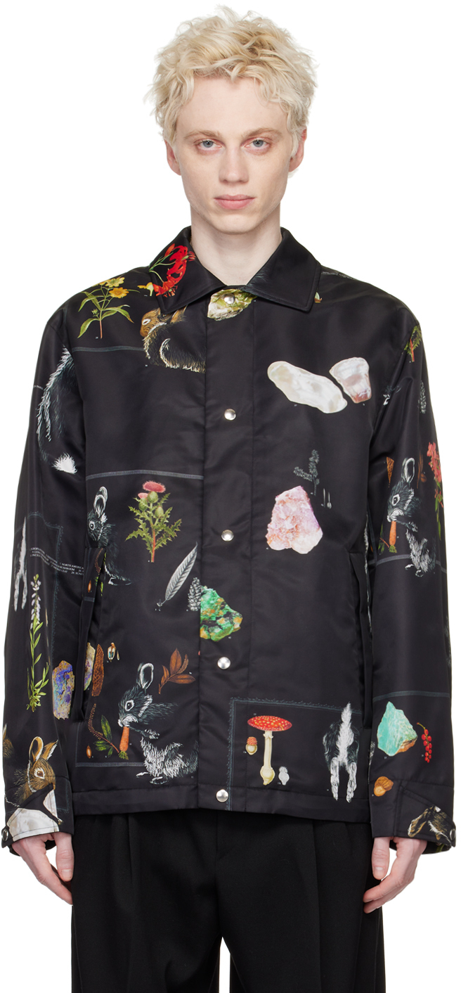 Lanvin Black Floral Jacket Lanvin