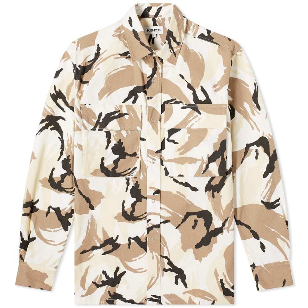 Kenzo Camo Printed Overshirt Kenzo