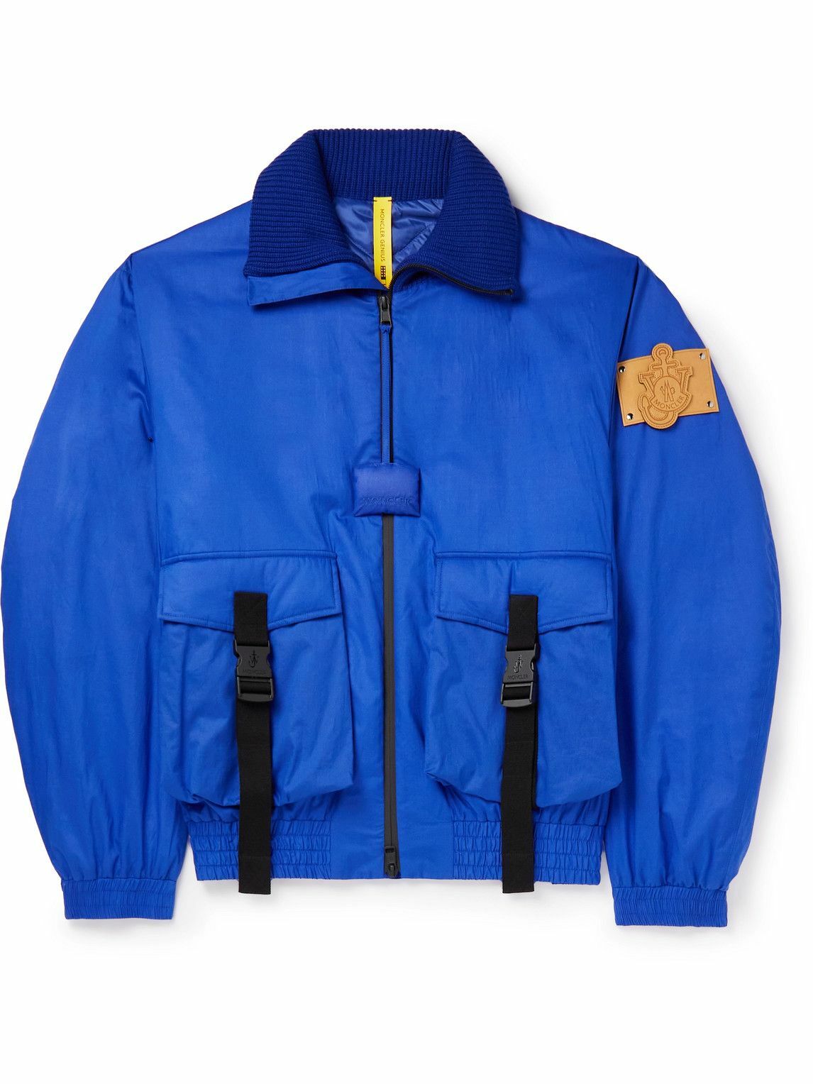 Photo: Moncler Genius - JW Anderson Skiddaw Logo-Appliquéd Padded Shell Down Jacket - Blue