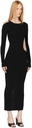 Aya Muse Black Carrara Cut-Out Dress
