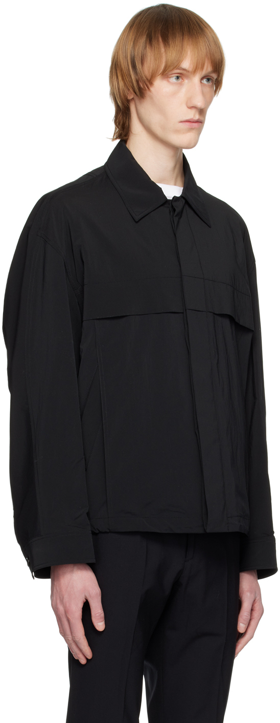 Solid Homme Black ButtonDown Jacket Solid Homme