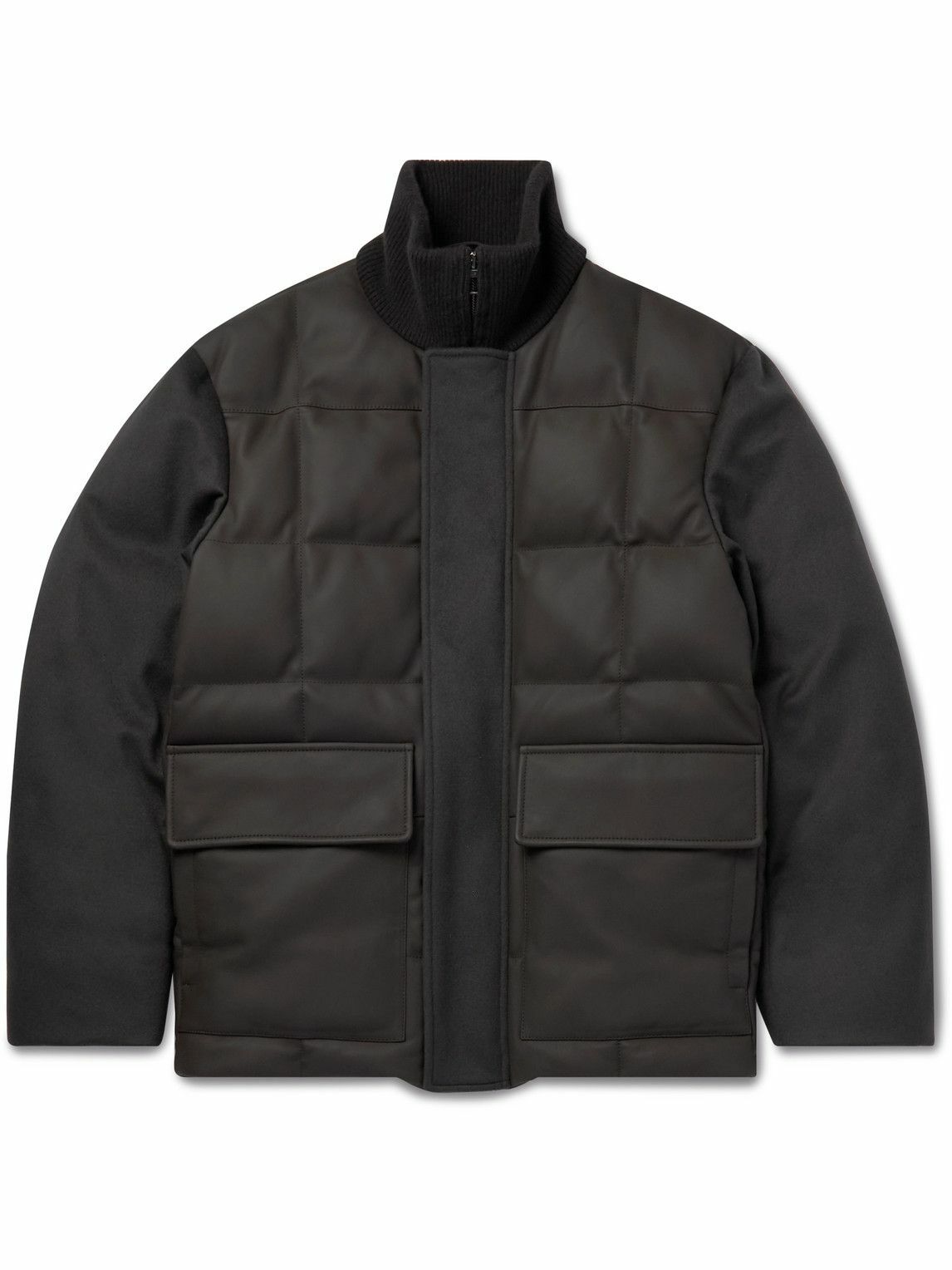Photo: Loro Piana - Parson Quilted Leather and Cashmere Down Jacket - Unknown