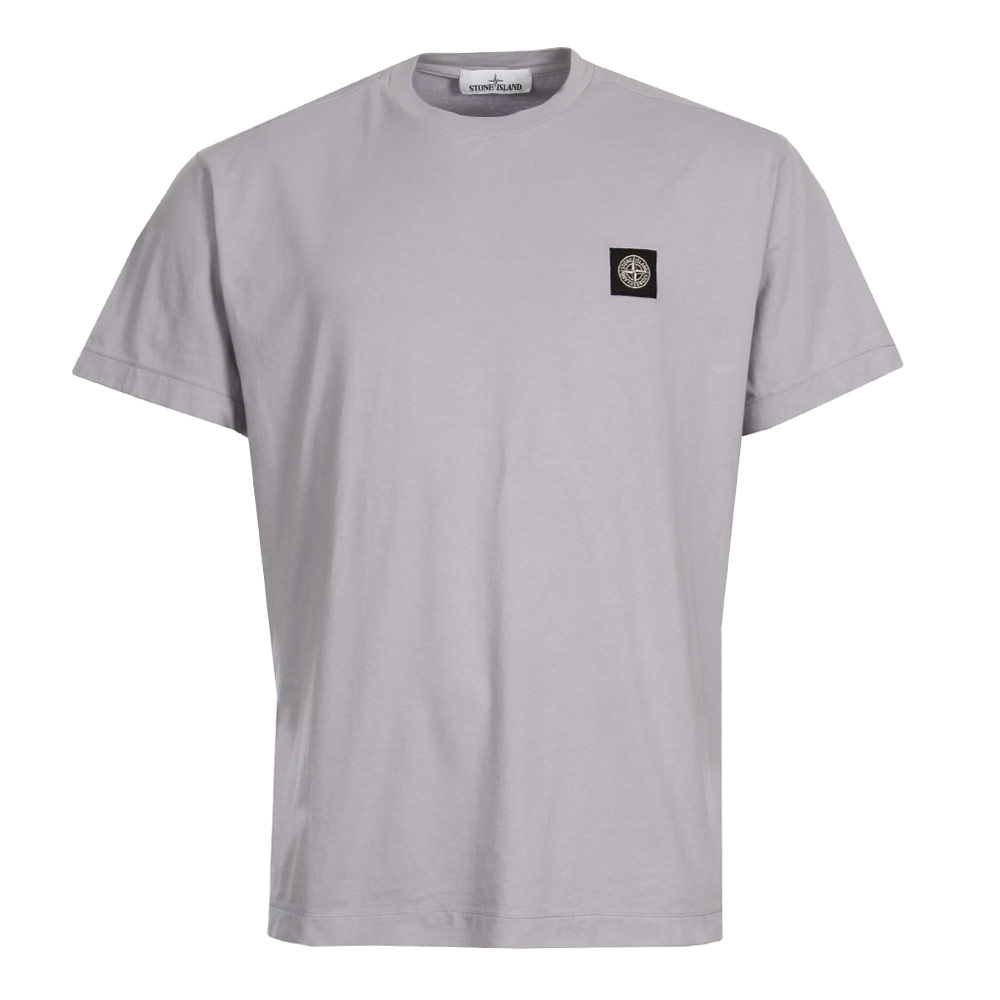 Stone Island Short Sleeve Logo Shirt Lilac 