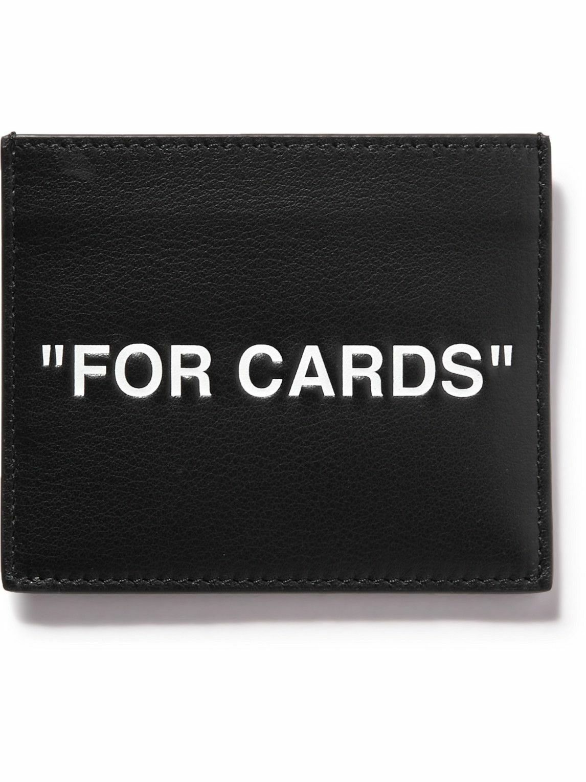 Off-White - Printed Leather Cardholder Off-White