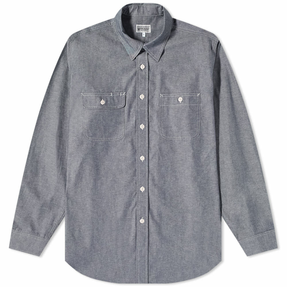 Engineered Garments Men's Utility Shirt in Indigo Engineered Garments