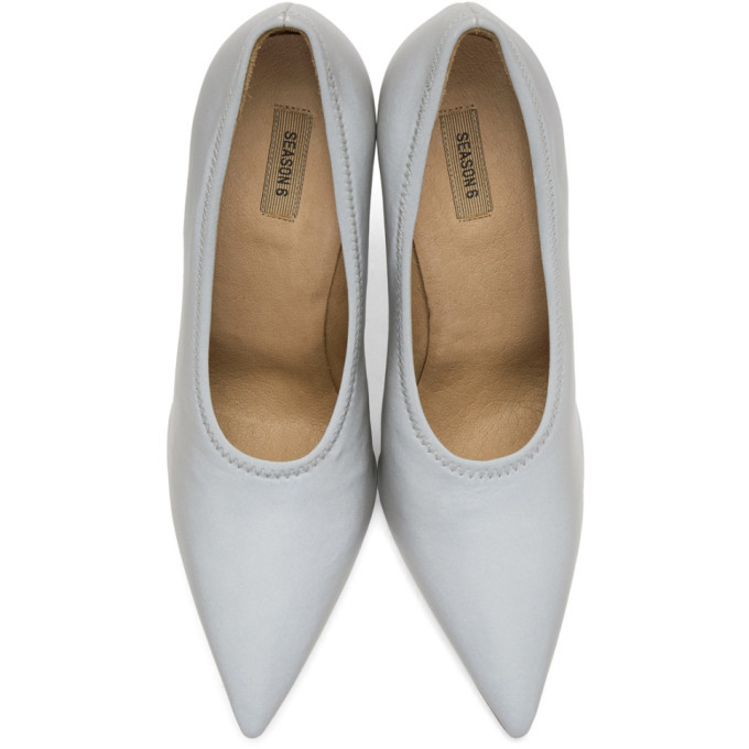 grey reflective heels