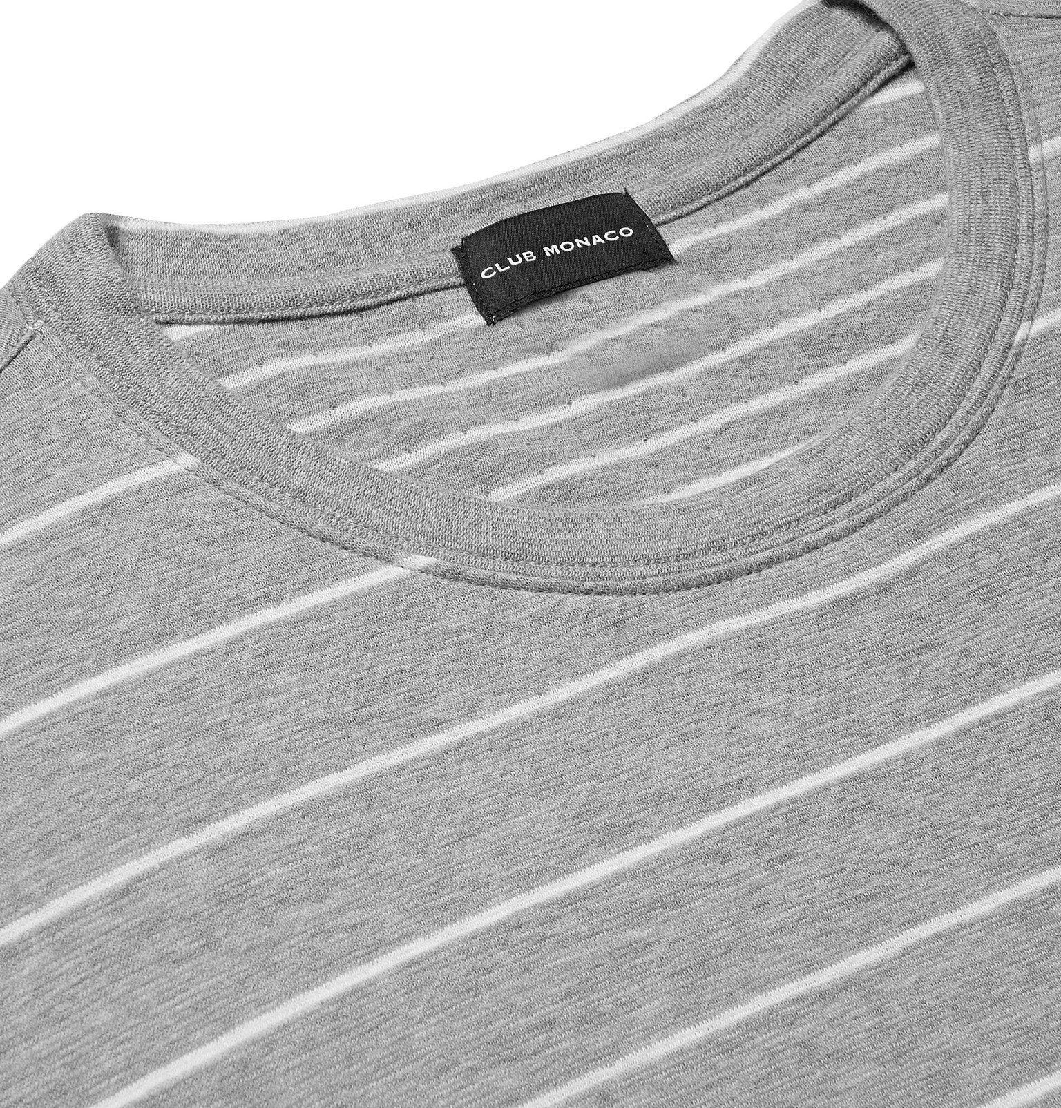 Duofold Striped Cotton-Jersey T-Shirt 