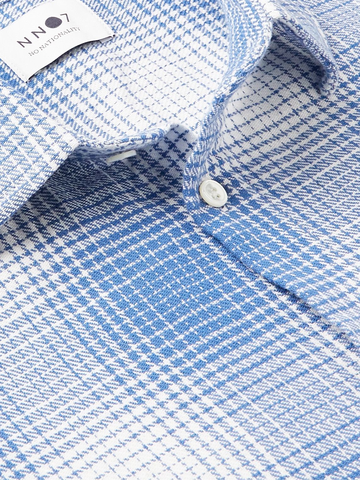 NN07 - Arne Checked Cotton-Flannel Shirt - Blue NN07