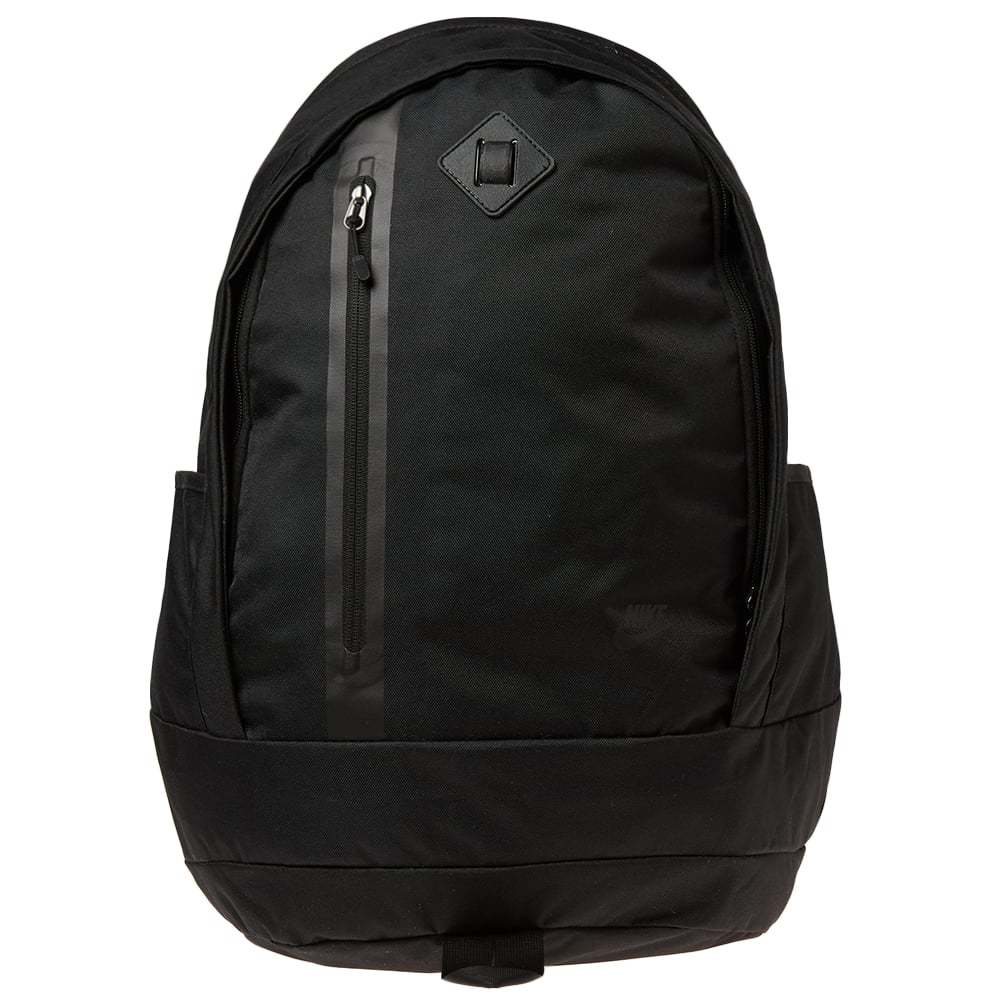 black leather nike backpack