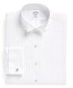 Brooks Brothers Men's Regent Fit Ten-Pleat Wing Collar Tuxedo Shirt | White
