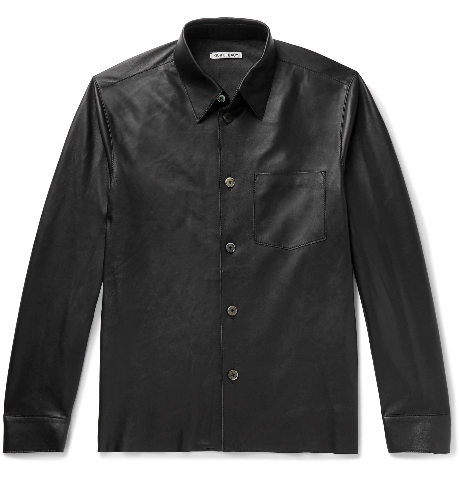 Our Legacy - Leather Shirt - Black Our Legacy