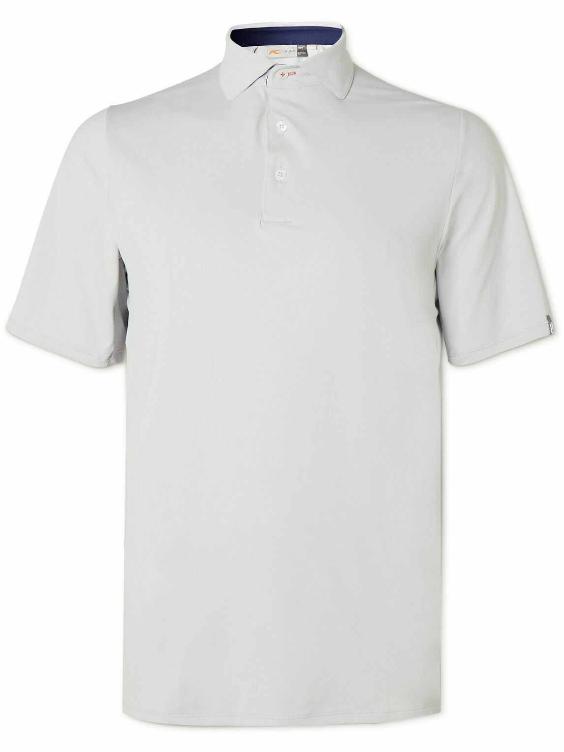 Kjus Golf Soren SlimFit StretchJersey Golf Polo Shirt Gray Kjus Golf