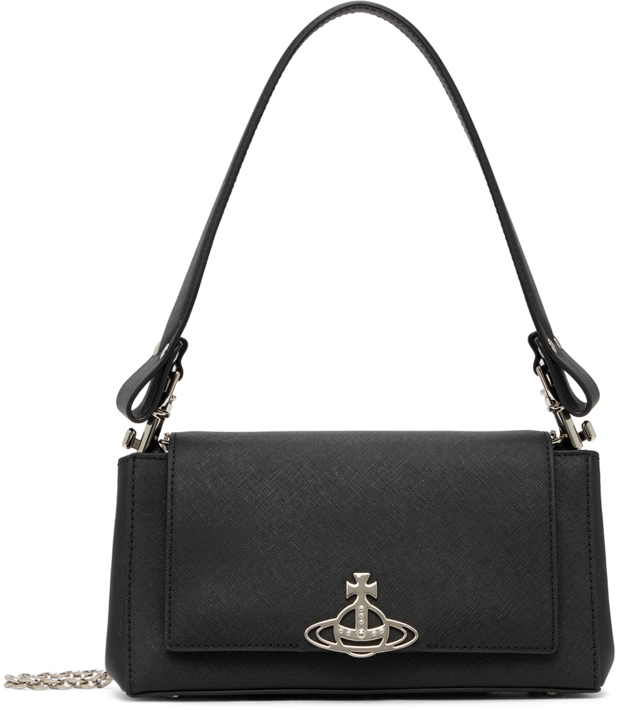 Vivienne Westwood Black Medium Hazel Messenger Bag Vivienne Westwood