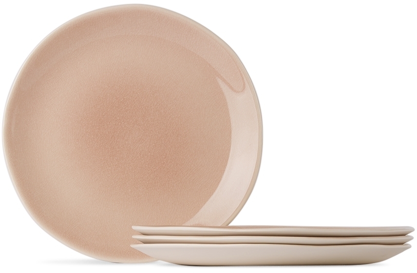 JAR CERAMISTES Pink Large Round Maguelone Plate Set JAR CERAMISTES