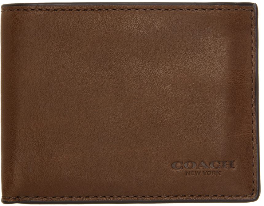 coach slim bifold wallet