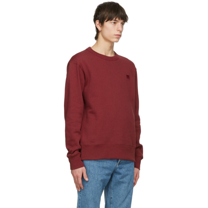 acne studios red sweatshirt