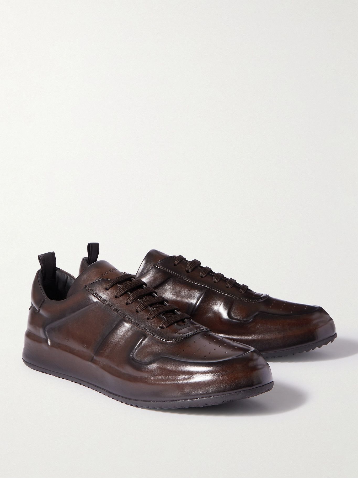 OFFICINE CREATIVE - Ace Lux Leather Sneakers - Brown Officine Creative