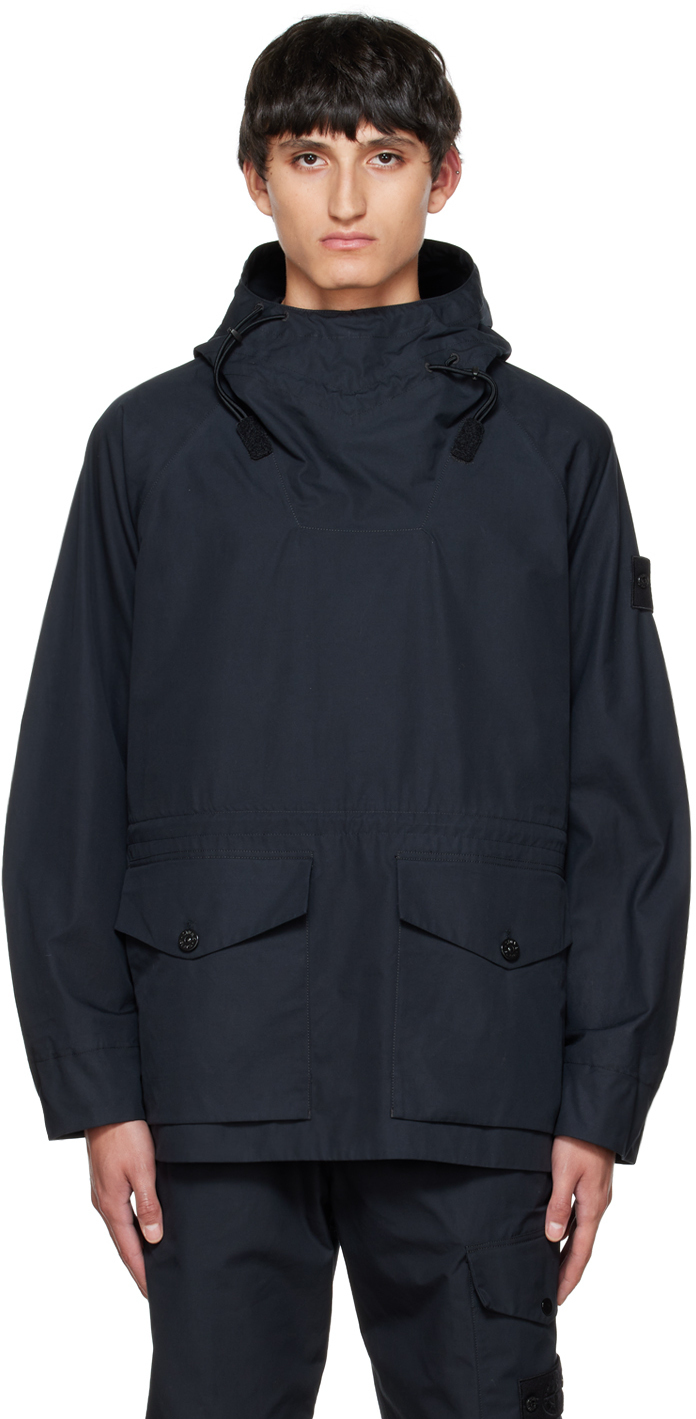 Stone Island Black O-Ventile® Ghost Piece Jacket Stone Island