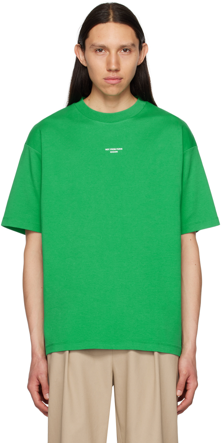 Photo: Drôle De Monsieur Green 'Le T-Shirt Slogan' T-Shirt