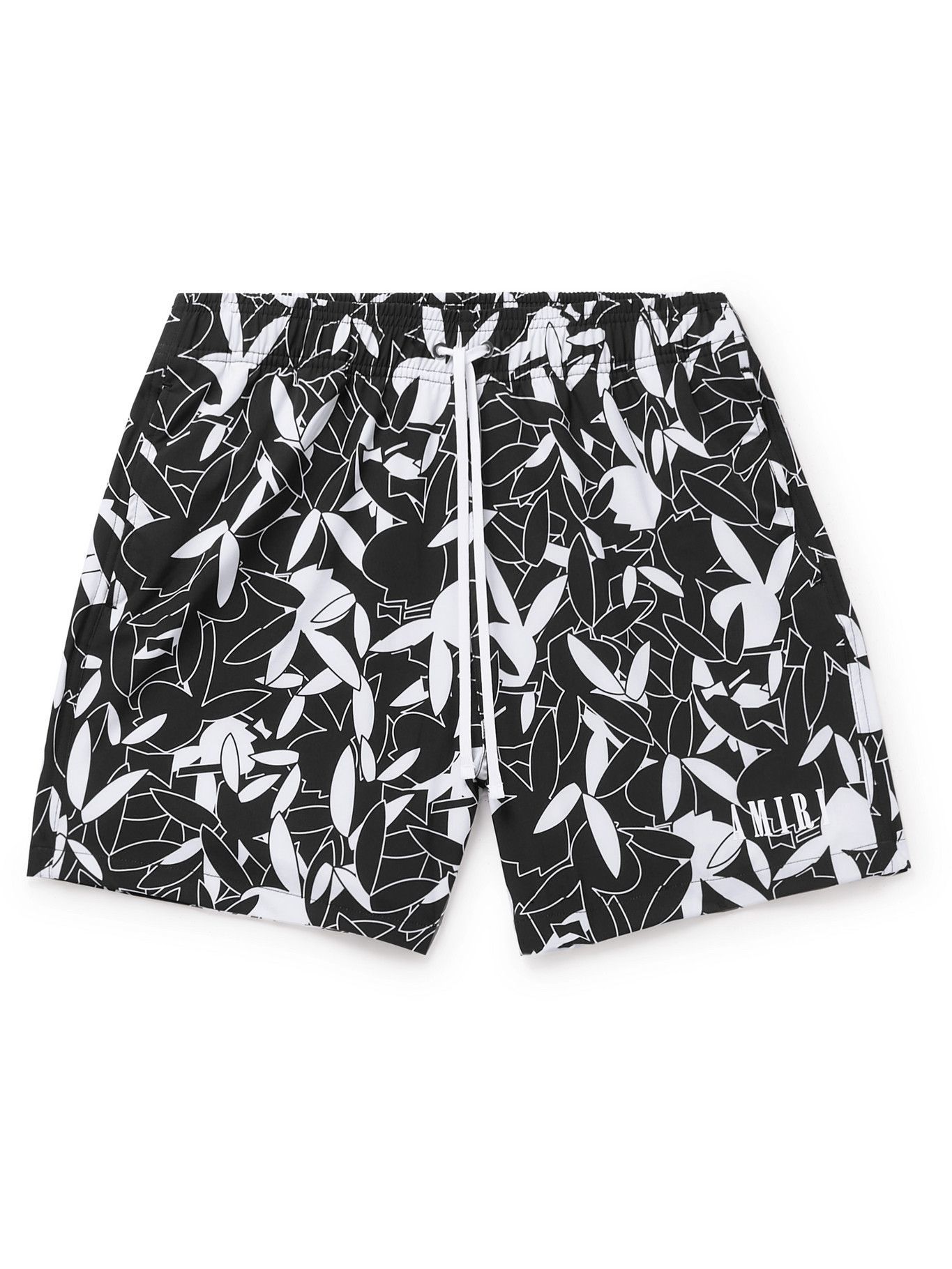 Printed Swim Shorts - Black Amiri