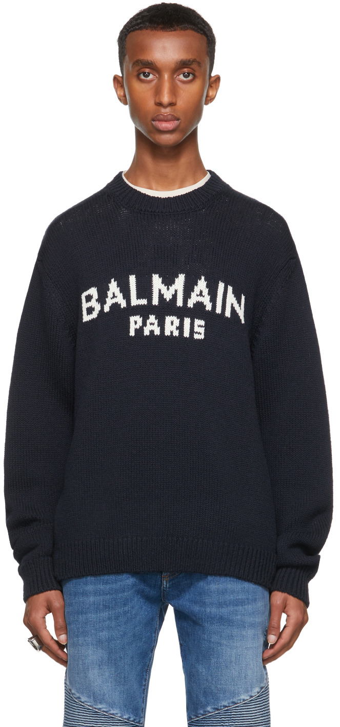 balmain sweatshirt navy