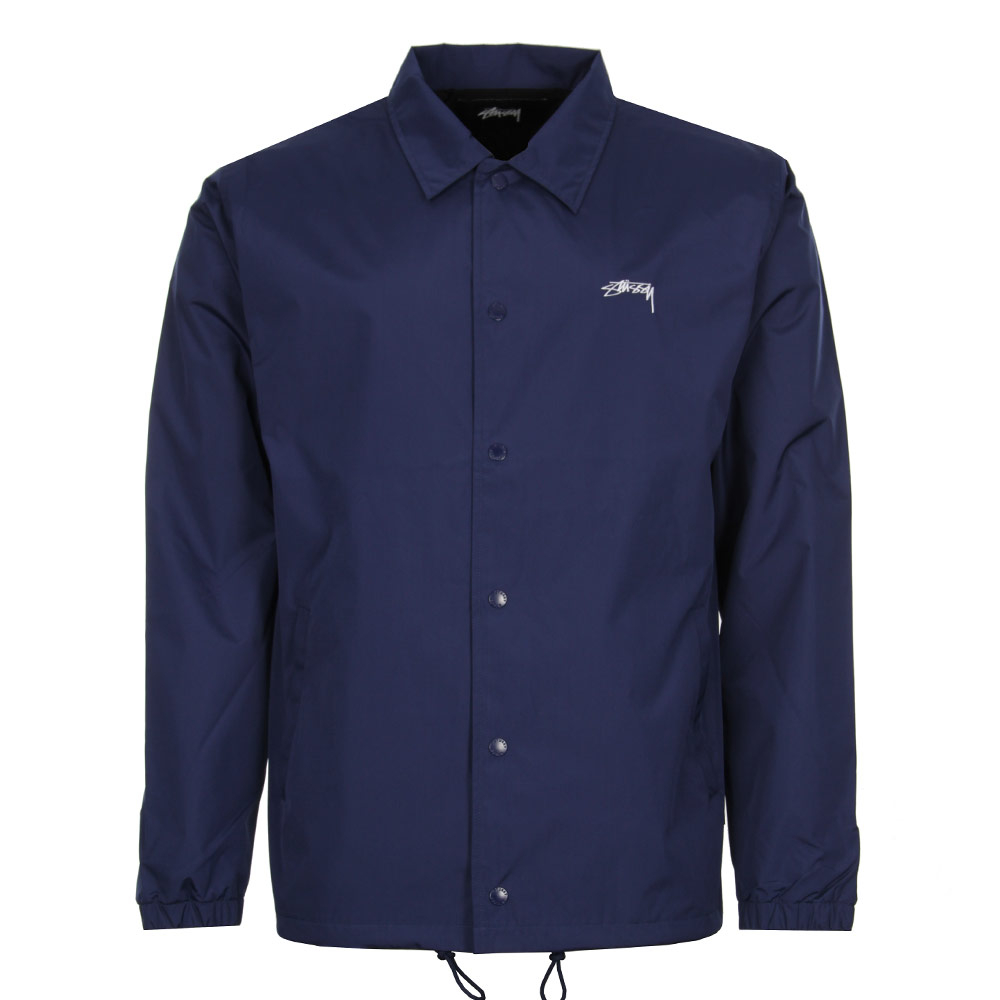 navy blue coach jacket