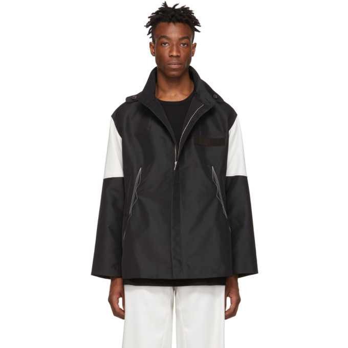 Kiko Kostadinov Black and White Kutch Parka Kiko Kostadinov