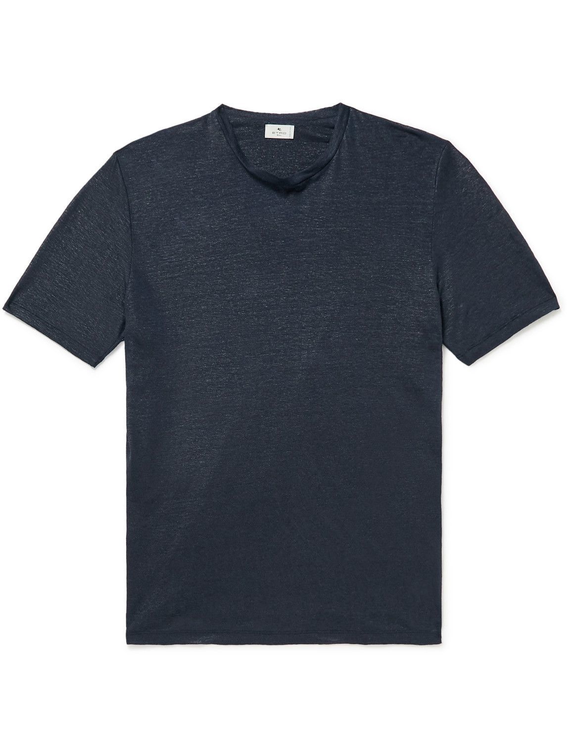 Etro - Linen-Jersey T-Shirt - Blue Etro