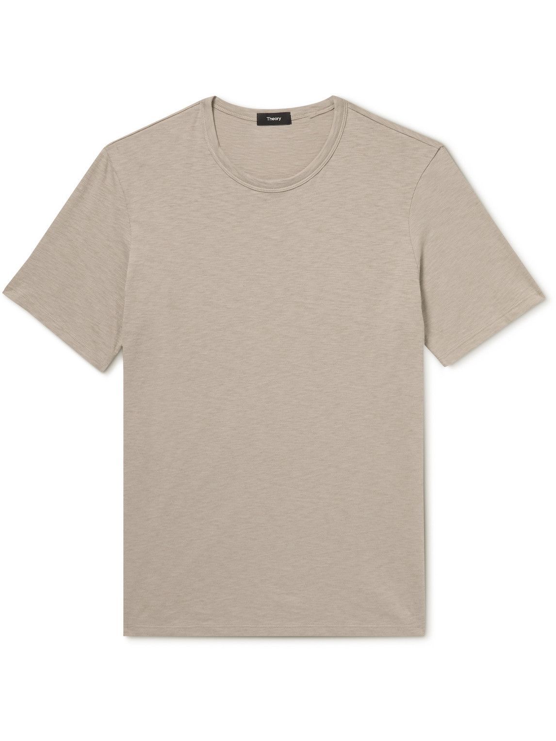 Theory - Essential Cotton-Jersey T-Shirt - Neutrals Theory