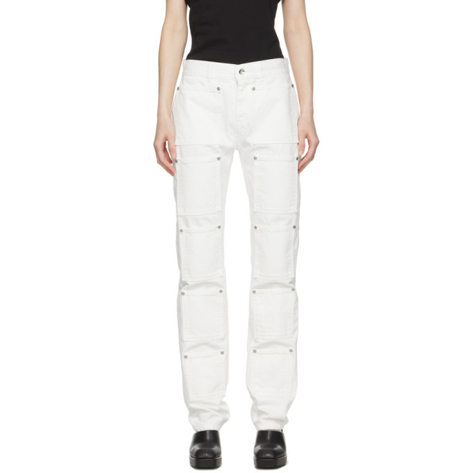 Lourdes White MultiPocket Jeans Lourdes