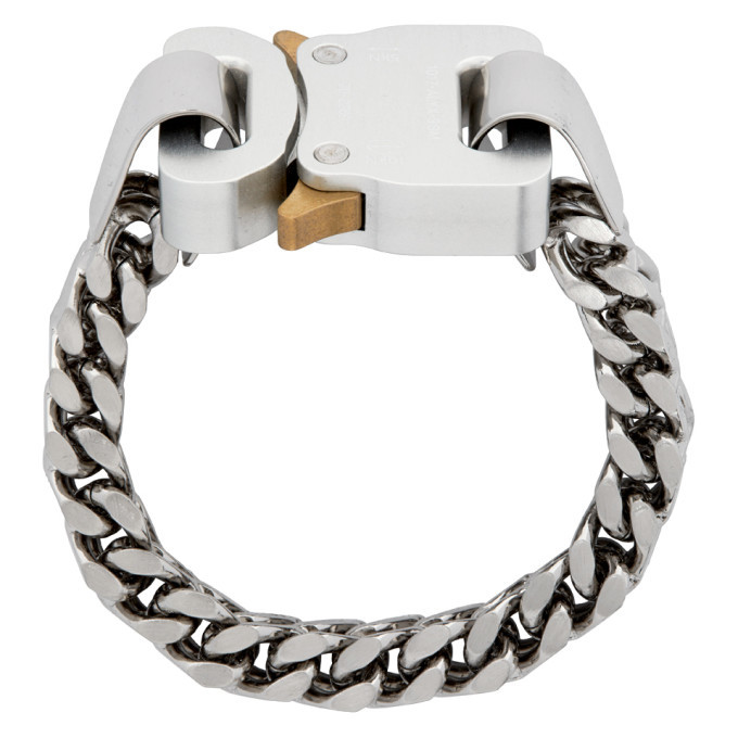 1017 ALYX 9SM Silver and Gold Cubix Chain Bracelet 1017 ALYX 9SM