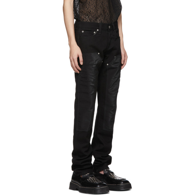 Helmut Lang Black Masc Lo Utility Jeans 