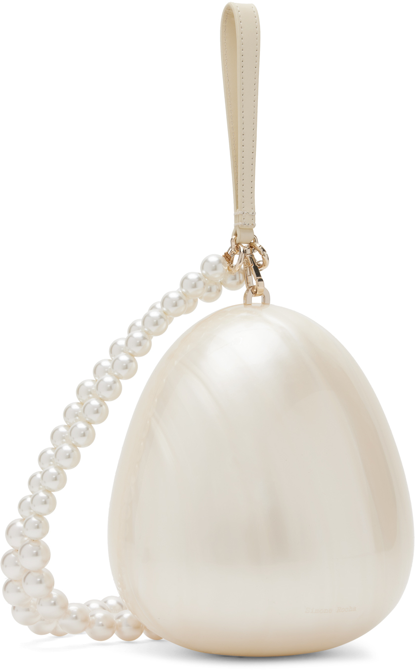 Simone Rocha Off-White Pearl Egg Bag Simone Rocha