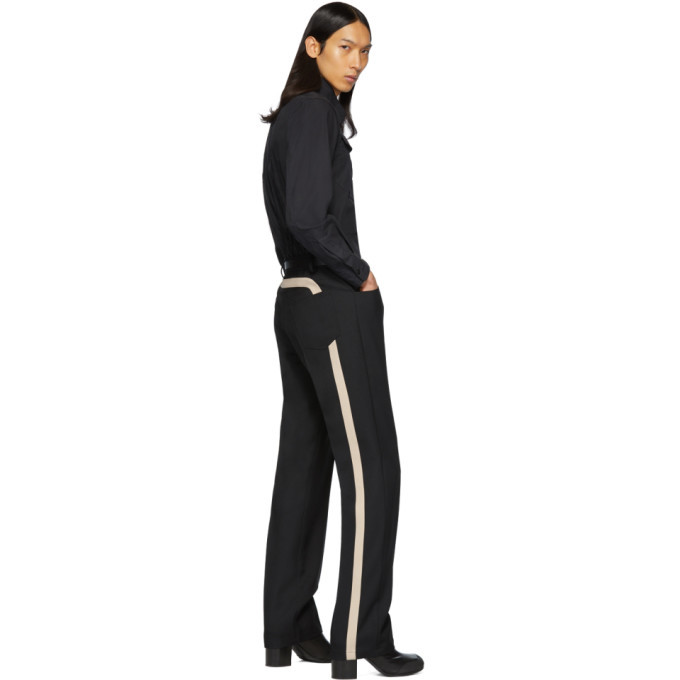 random identities white high rise pants