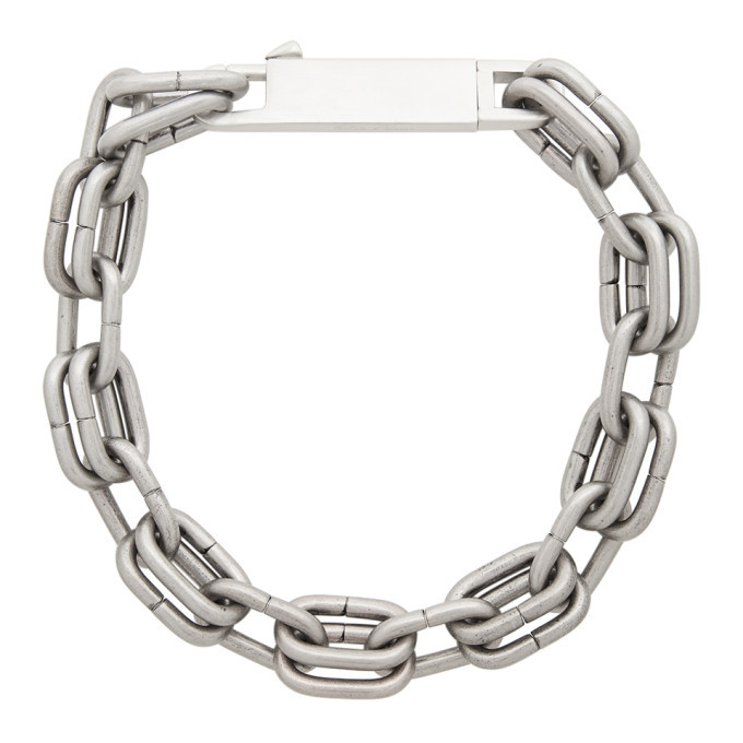 Rick Owens silver chain necklace | labiela.com