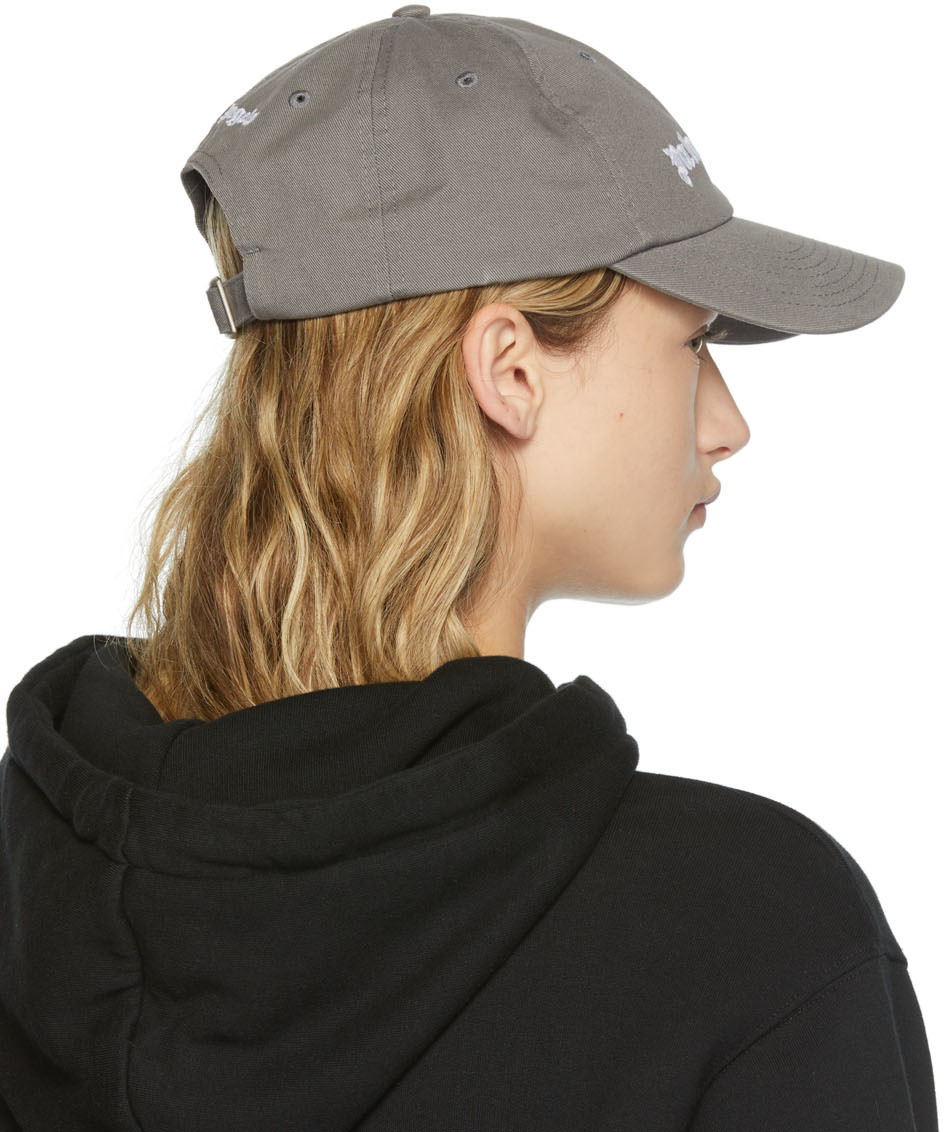 Palm Angels Grey Classic Logo Cap Palm 