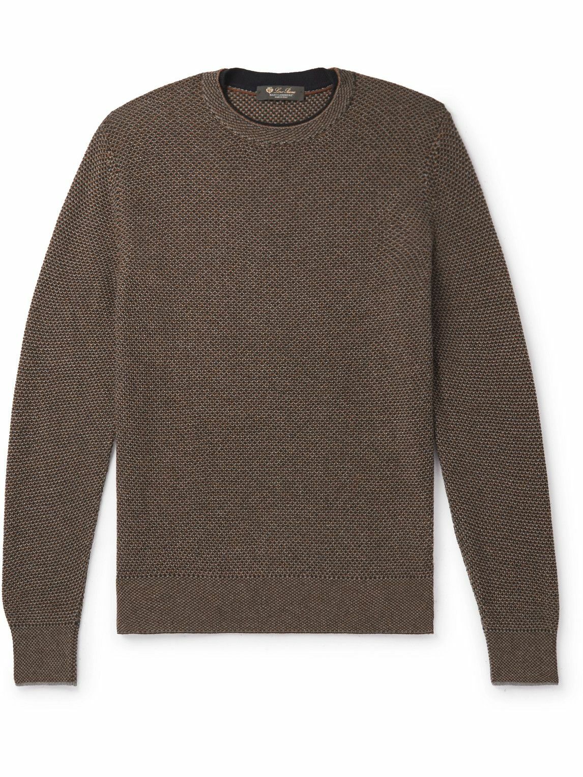 Loro Piana - City Birdseye Baby Cashmere Sweater - Brown Loro Piana