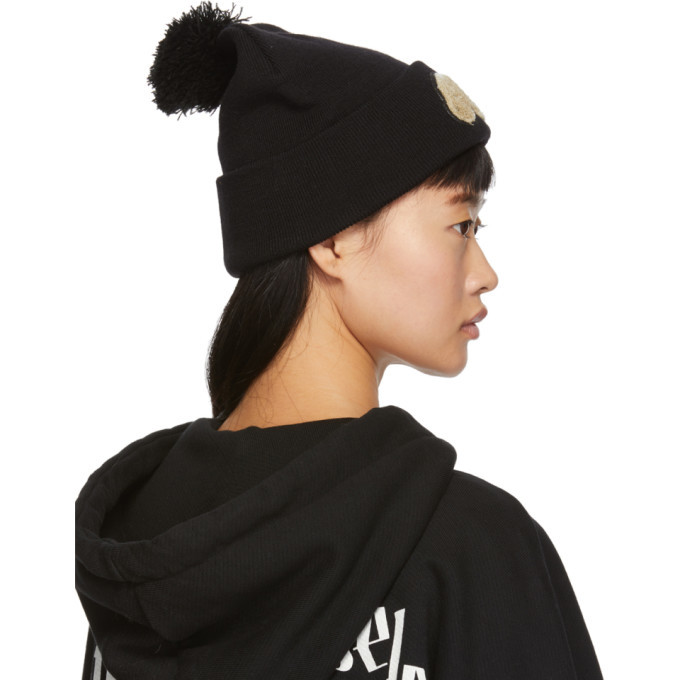 Palm Angels Black Kill The Bear Beanie 