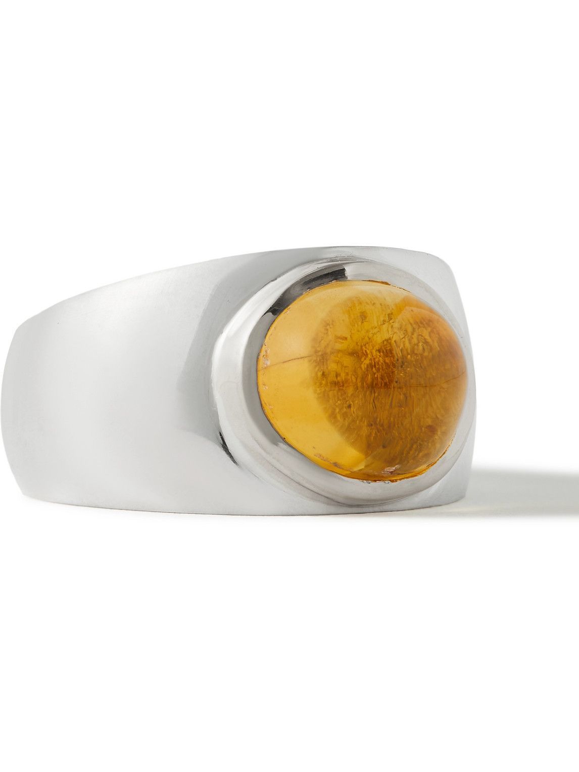Photo: Pearls Before Swine - Silver and Gold Citrine Ring - Silver